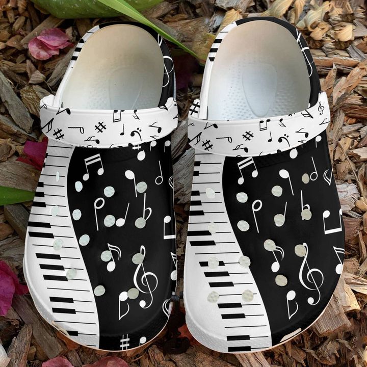 Music The Piano Crocs Clog Shoes