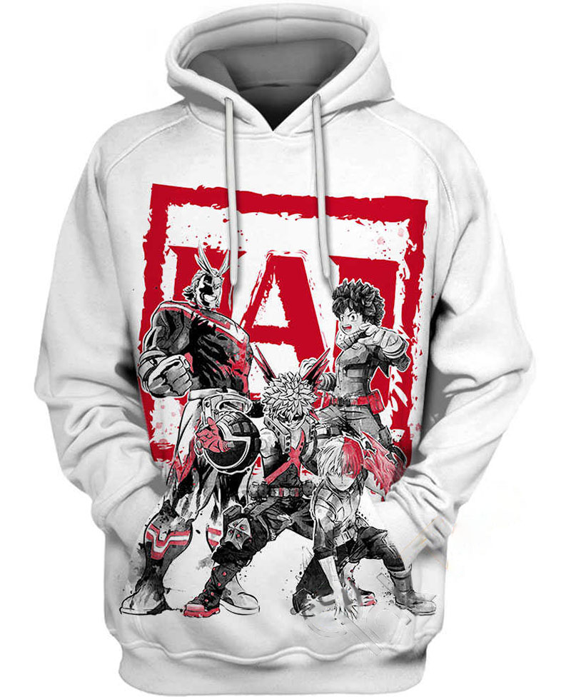 My Heroes Sumi-e Hoodie 3D