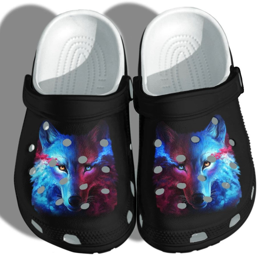 Mystery Wolf Crocs Clog Shoes 1 Mystery Wolf Crocs Clog Shoes