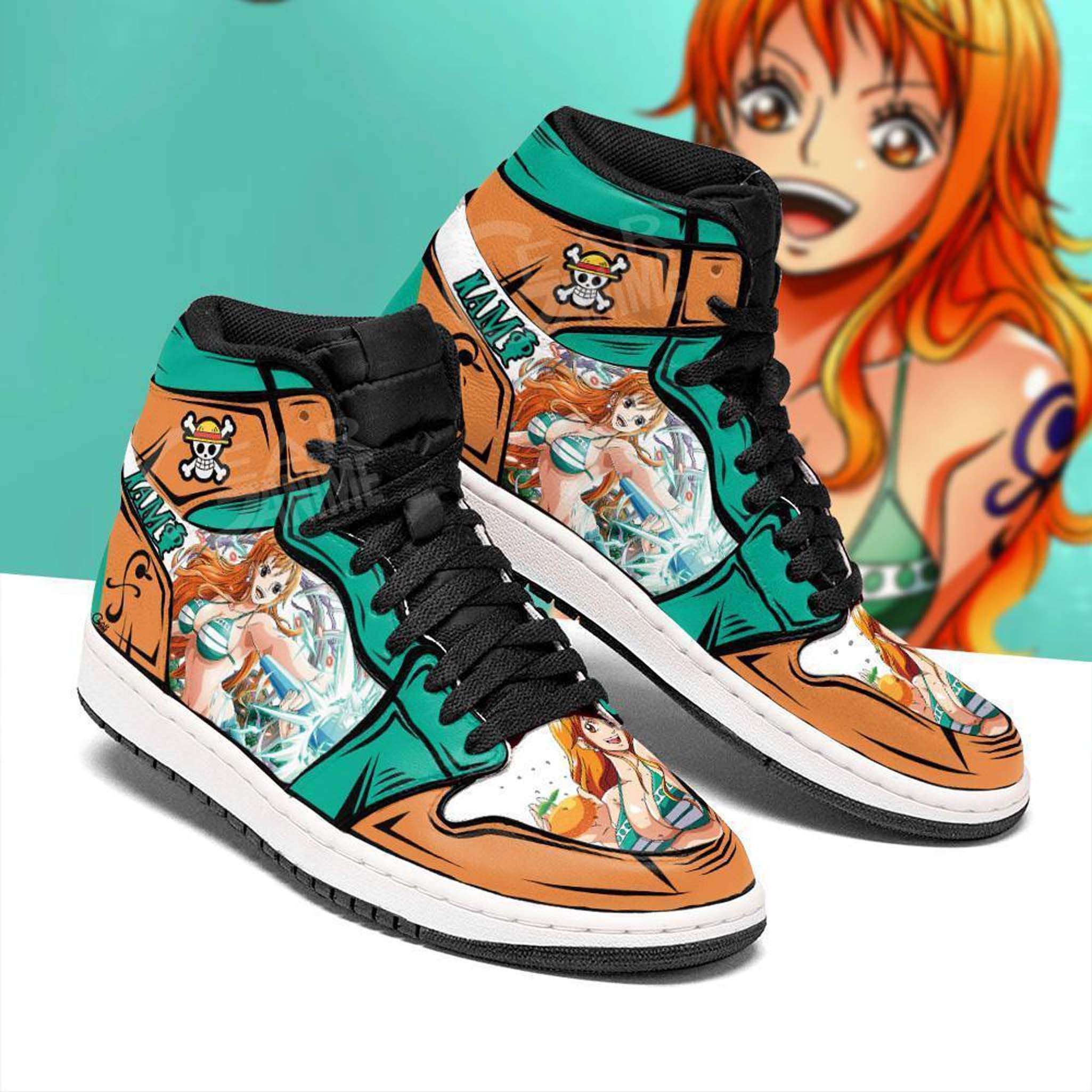 Nami One Piece Anime Japanese Coplay Air Jordan Shoes