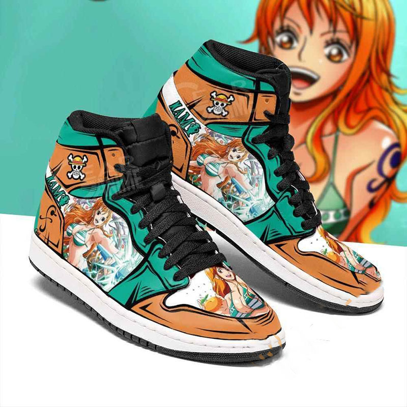 Nami Straw Hat Priates One Piece Sneakers Anime Air Jordan Shoes