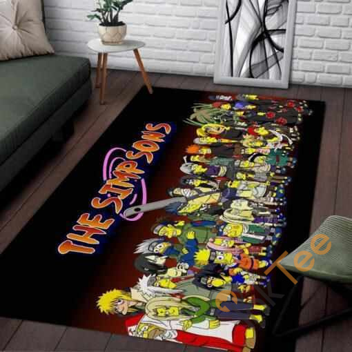 Naruto As The Simpsons Area Rug 7 Naruto As The Simpsons Area Rug