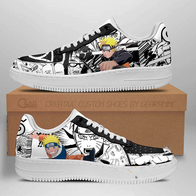 Naruto Manga Custom Style Anime Nike Air Force Shoes 3 Naruto Manga Custom Style Anime Nike Air Force Shoes