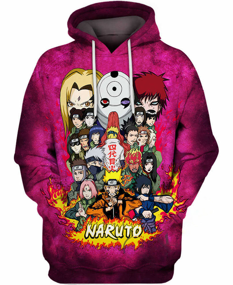 Naruto Ninja Hoodie 3D