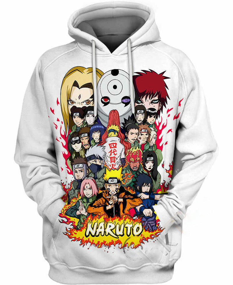 Naruto Ninjas Hoodie 3D