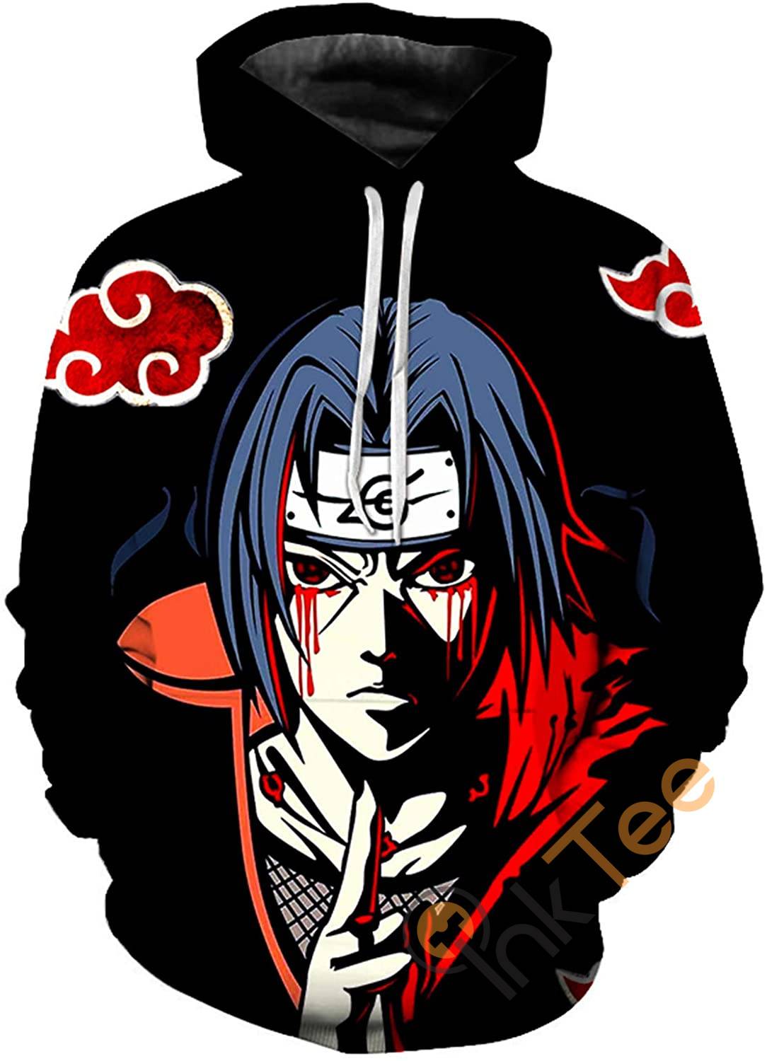 Naruto Print Pullover With Front Pocket Hoodie 3D 7 Naruto Print Pullover With Front Pocket Hoodie 3D