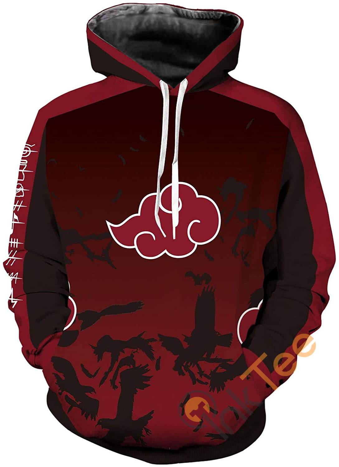 Naruto Print Pullover With Front Pocket Hoodie 3D 3 Naruto Print Pullover With Front Pocket Hoodie 3D