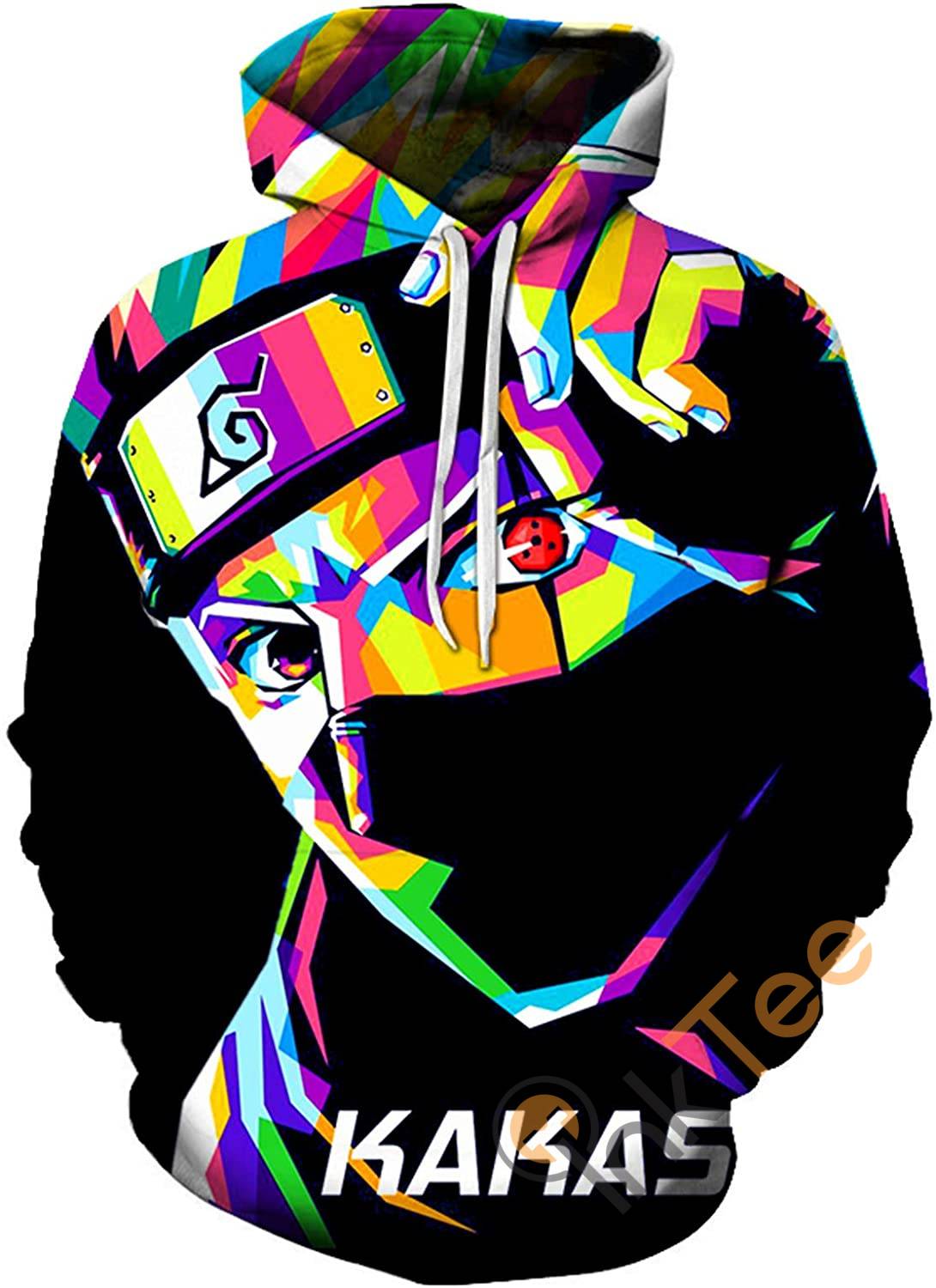 Naruto Print Pullover With Front Pocket Hoodie 3D 6 Naruto Print Pullover With Front Pocket Hoodie 3D