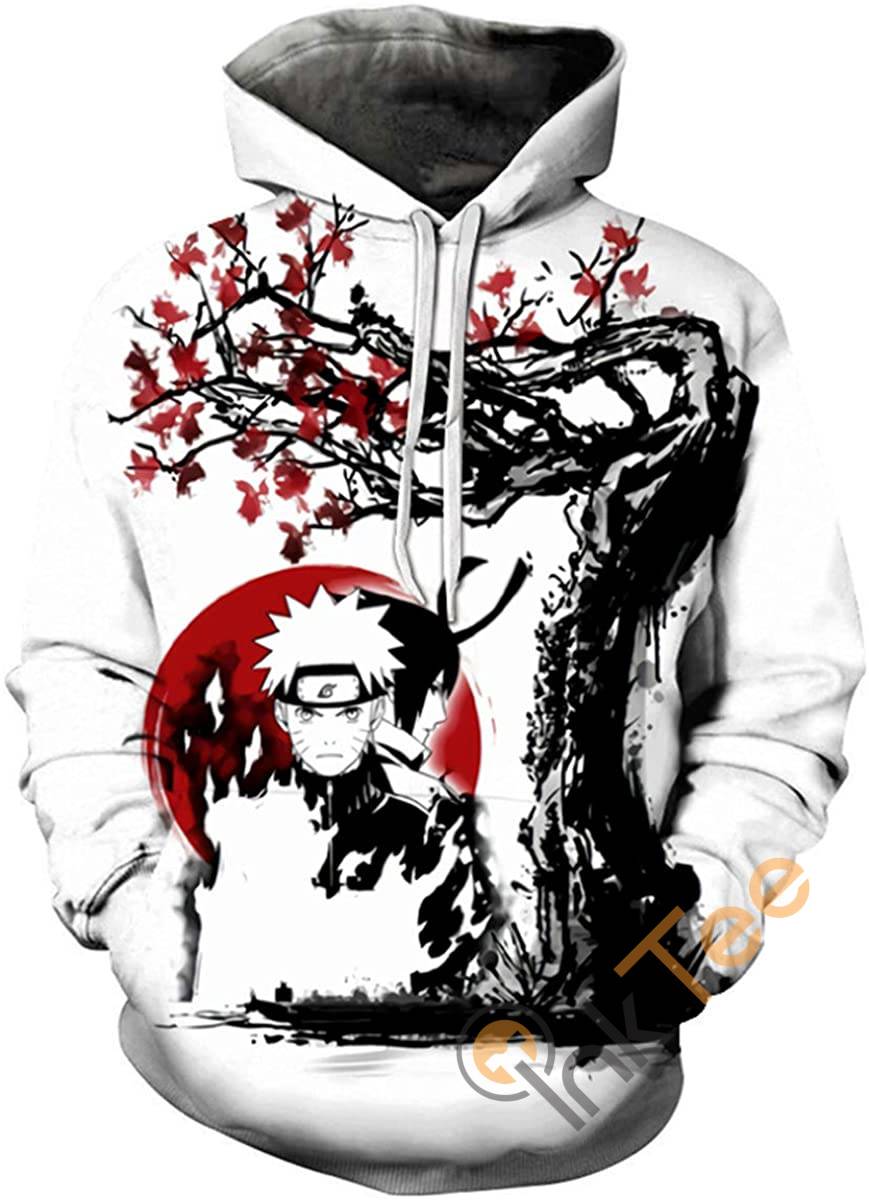 Naruto Print Pullover With Front Pocket Hoodie 3D 5 Naruto Print Pullover With Front Pocket Hoodie 3D