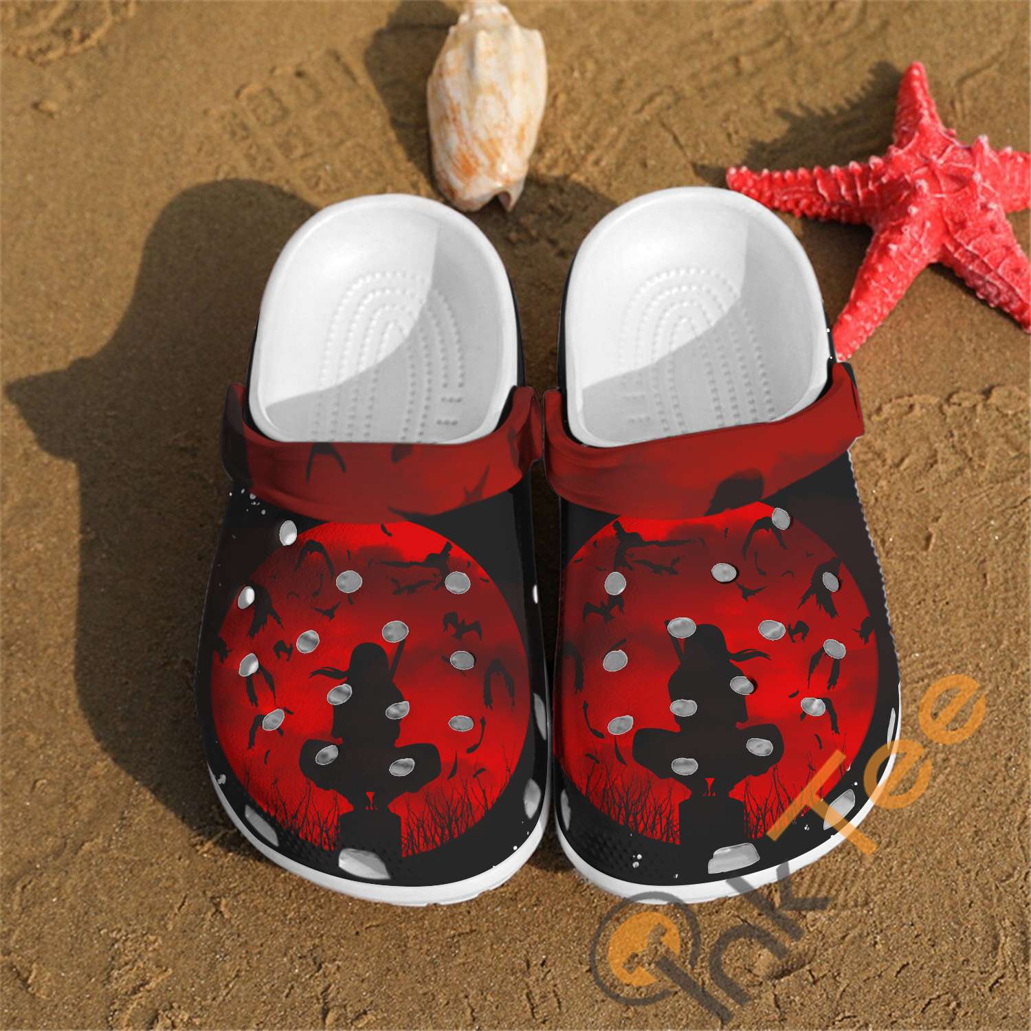 Naruto Uchiha Itachi Anime Art Crocs Clog Shoes 5 Naruto Uchiha Itachi Anime Art Crocs Clog Shoes