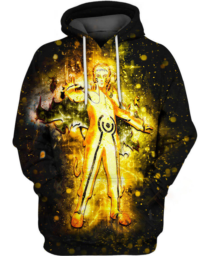 Naruto Uzumaki Fire Release Hoodie 3D