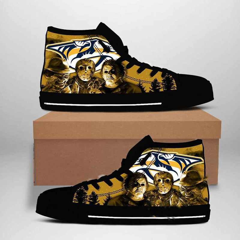 Nashville Predators NHL Hockey High Top Shoes