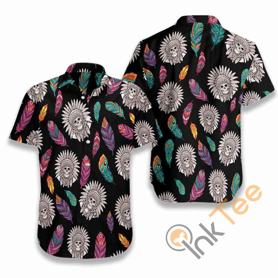 Native American Skull Hawaiian shirts 8 Native American Skull Hawaiian shirts