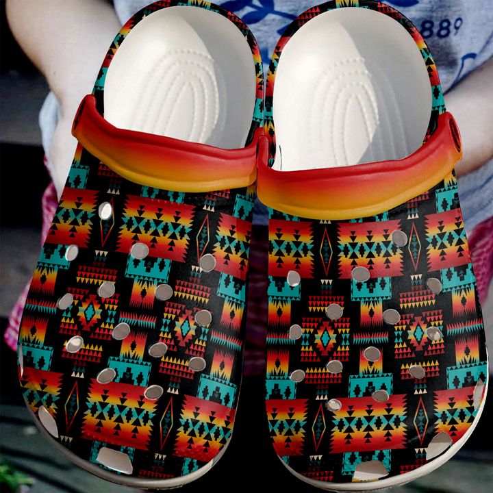 Native Tribes Pattern Crocs Clog Shoes
