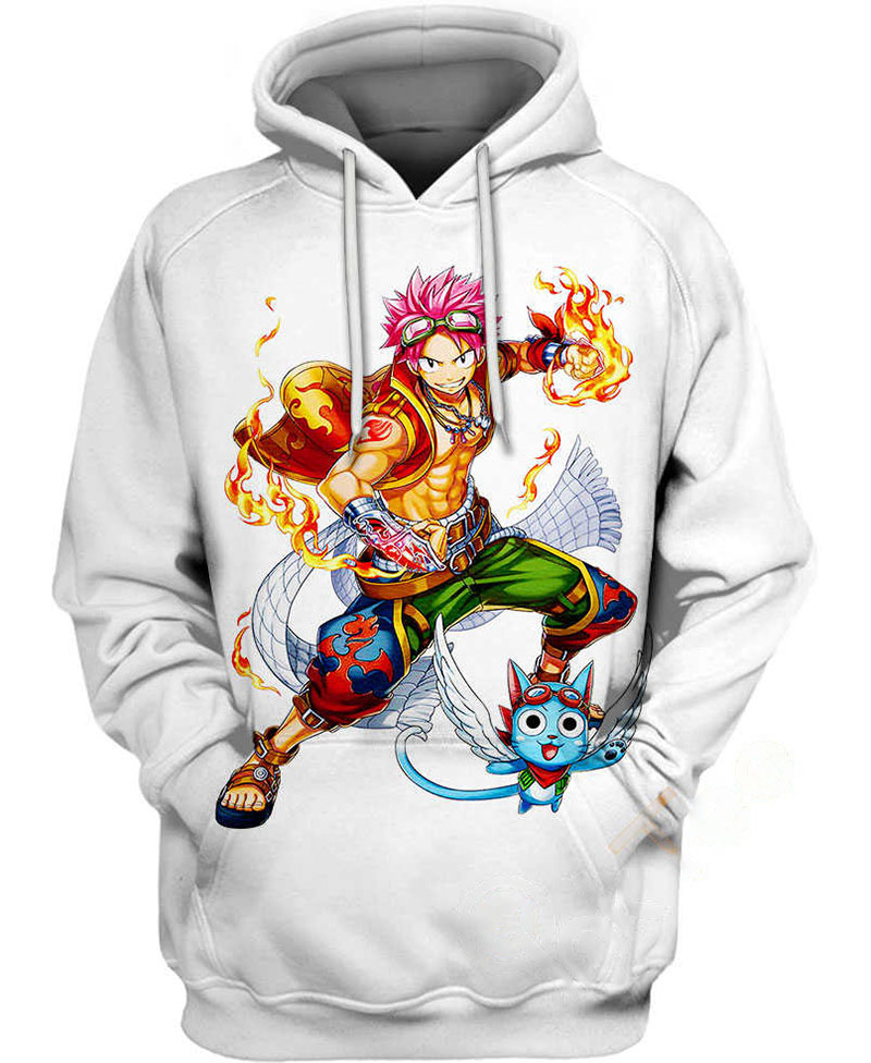 Natsu Dragneel And Happy Hoodie 3D