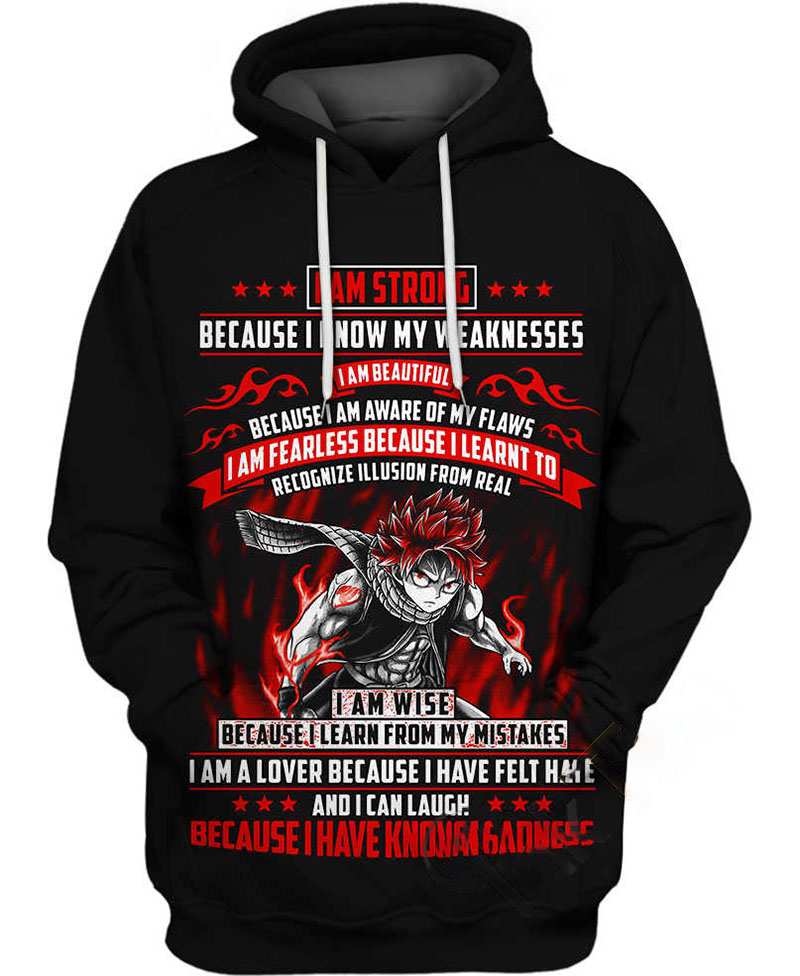 Natsu Dragneel Quotes Hoodie 3D 11 Natsu Dragneel Quotes Hoodie 3D