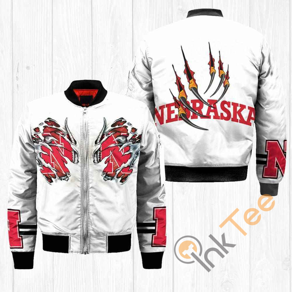 Nebraska Cornhuskers NCAA Claws Apparel Best Christmas Gift For Fans Bomber Jacket