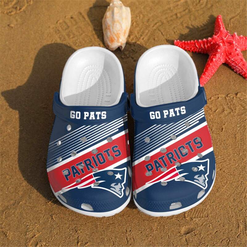 New England Patriots Go Pats Custom For Nfl Fans Crocs Clog Shoes 3 New England Patriots Go Pats Custom For Nfl Fans Crocs Clog Shoes