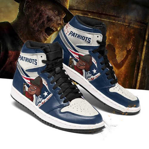 New England Patriots Horror Custom Air Jordan Shoes
