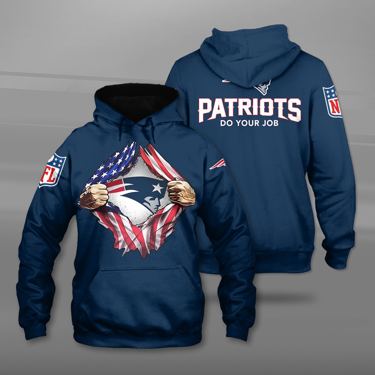 New England Patriots Custom Hoodie 3D