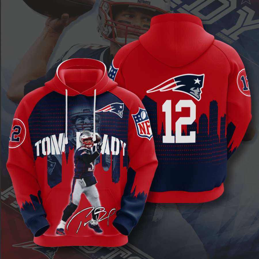 New England Patriots Custom Hoodie 3D 4 New England Patriots Custom Hoodie 3D