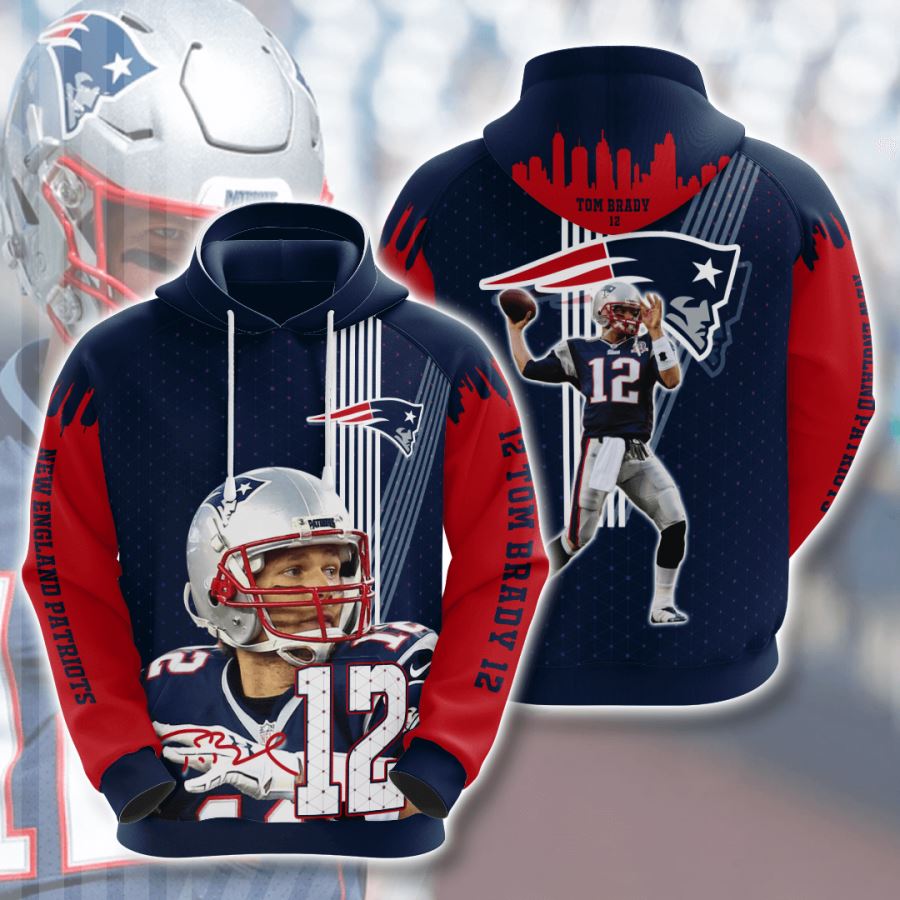 New England Patriots Custom Hoodie 3D 1 New England Patriots Custom Hoodie 3D