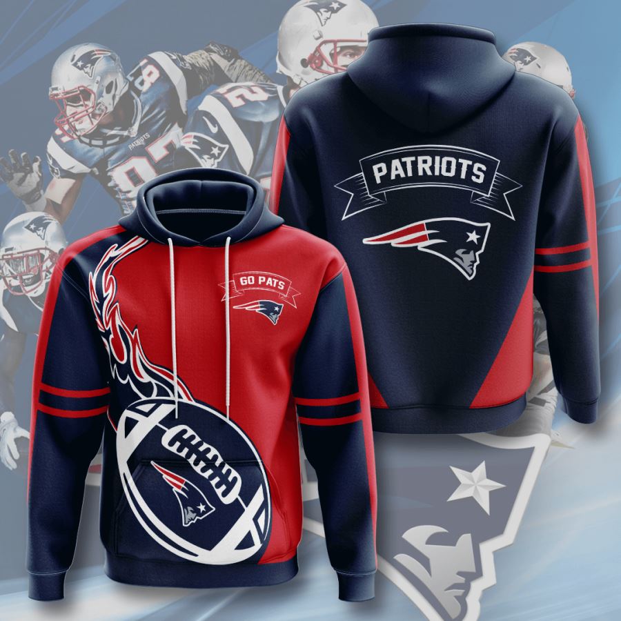 New England Patriots Custom Hoodie 3D 5 New England Patriots Custom Hoodie 3D