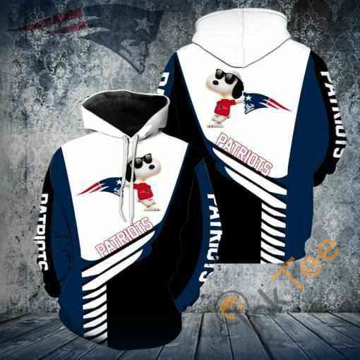 New England Patriots Snoopy Hoodie 3d 3 New England Patriots Snoopy Hoodie 3d