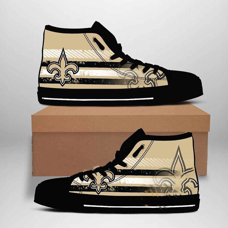 New Orleans Saints Nfl Football High Top Shoes