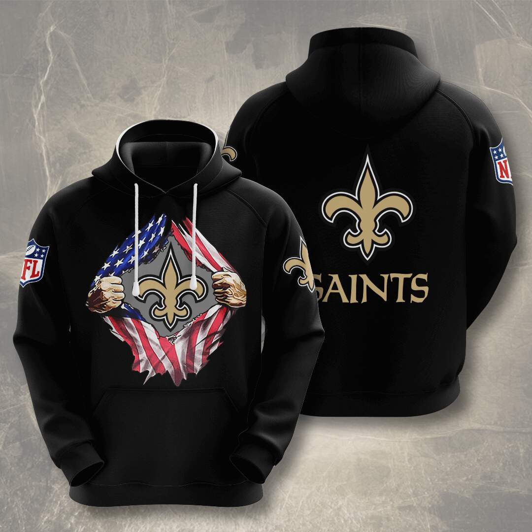 New Orleans Saints Custom Hoodie 3D 2 New Orleans Saints Custom Hoodie 3D