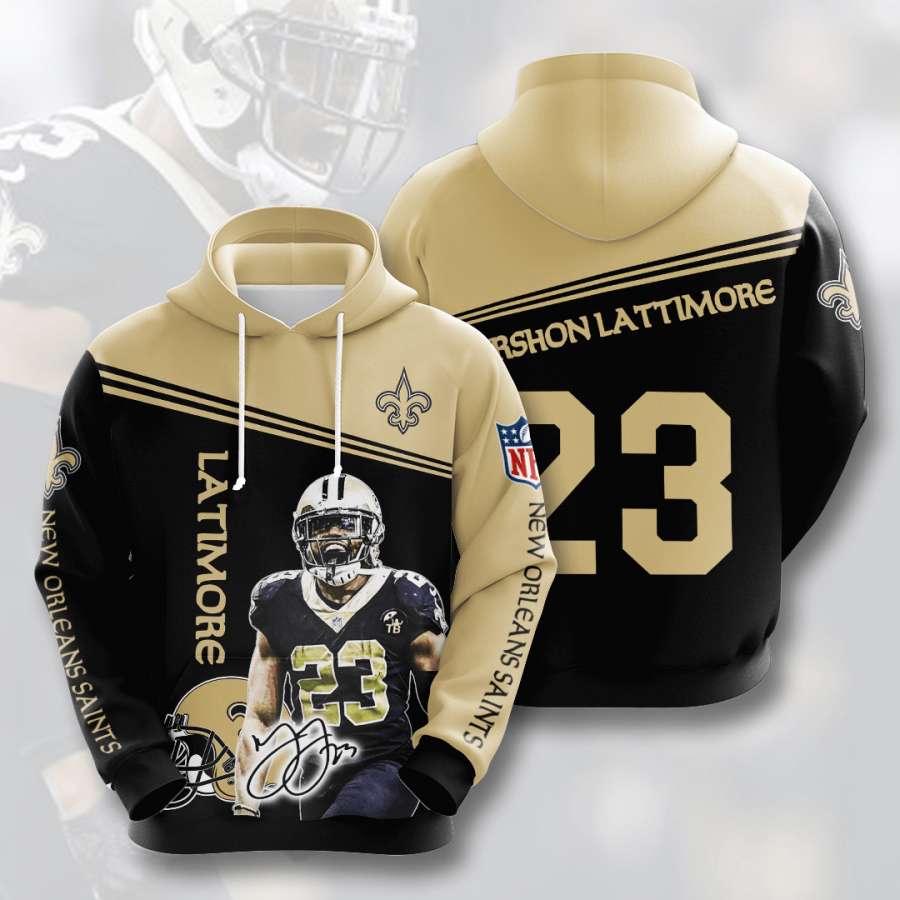 New Orleans Saints Custom Hoodie 3D 5 New Orleans Saints Custom Hoodie 3D