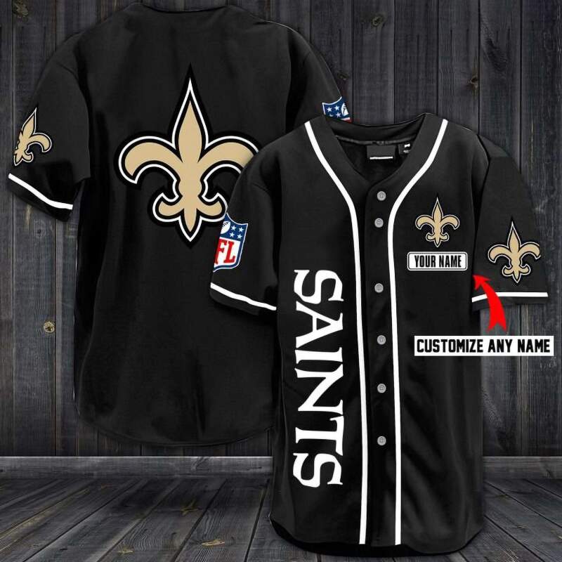 New Orleans Saints Personalized Custom Name For You Baseball Jersey 5 New Orleans Saints Personalized Custom Name For You Baseball Jersey