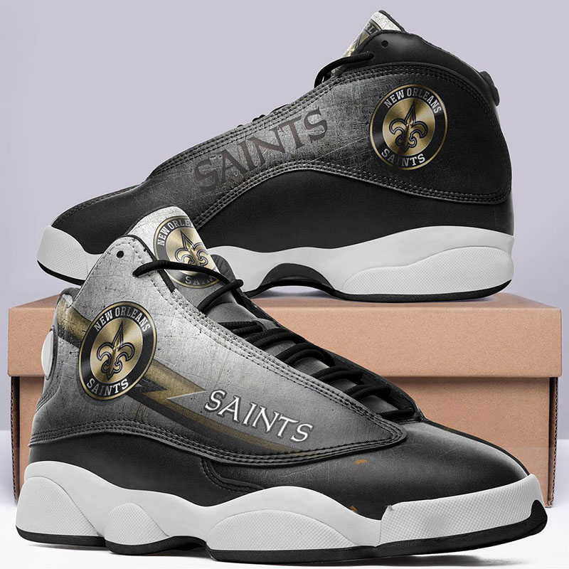 New Orleans Saints Team Logo Aj13 Air Jordan Shoes 3 New Orleans Saints Team Logo Aj13 Air Jordan Shoes