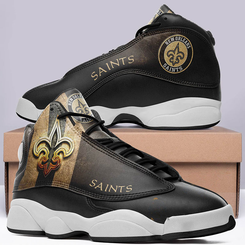 New Orleans Saints Team Logo Nfl Aj13 Air Jordan Shoes 1 New Orleans Saints Team Logo Nfl Aj13 Air Jordan Shoes
