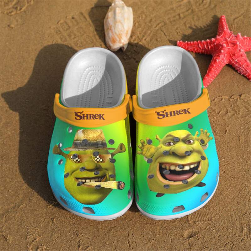 Unique New Shrek Funny Crocs Clog Shoes 1 Unique New Shrek Funny Crocs Clog Shoes