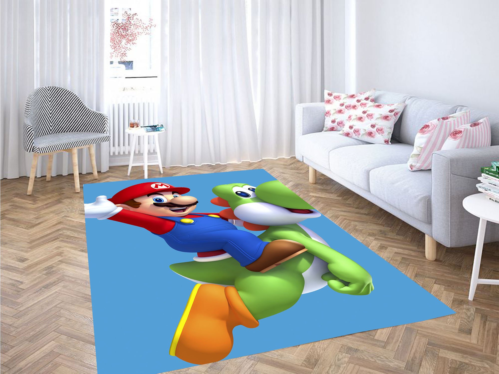 New Super Mario Bros Carpet Rug 1 New Super Mario Bros Carpet Rug