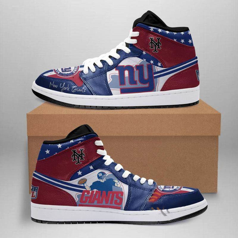 New York Giants Custom Air Jordan Shoes