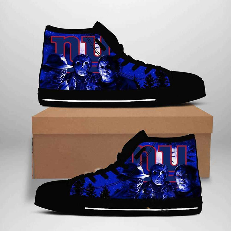 New York Giants Nfl Football High Top Shoes