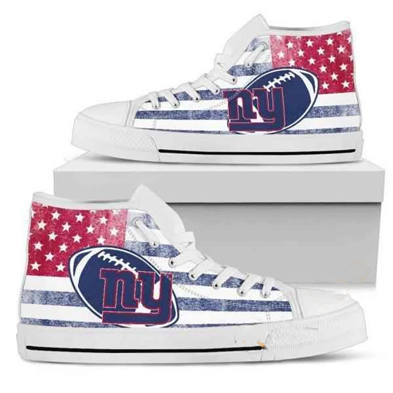 New York Giants NFL Football High Top Shoes