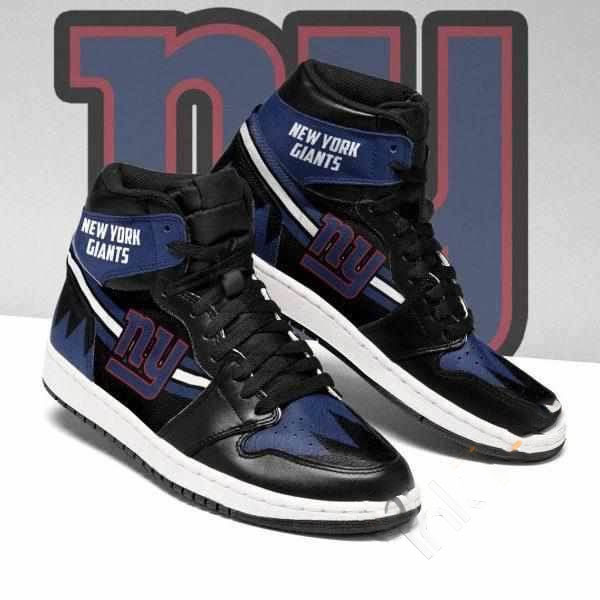 New York Giants Nfl Football Custom Air Jordan Shoes