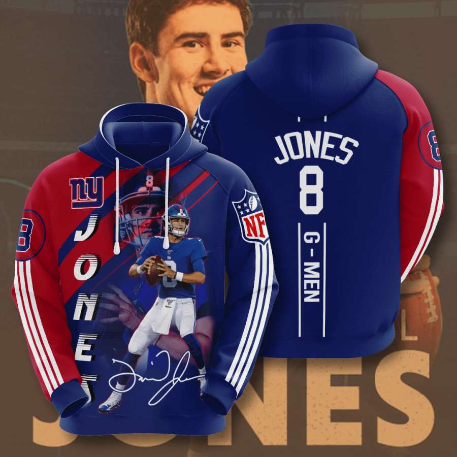 New York Giants Custom Hoodie 3D