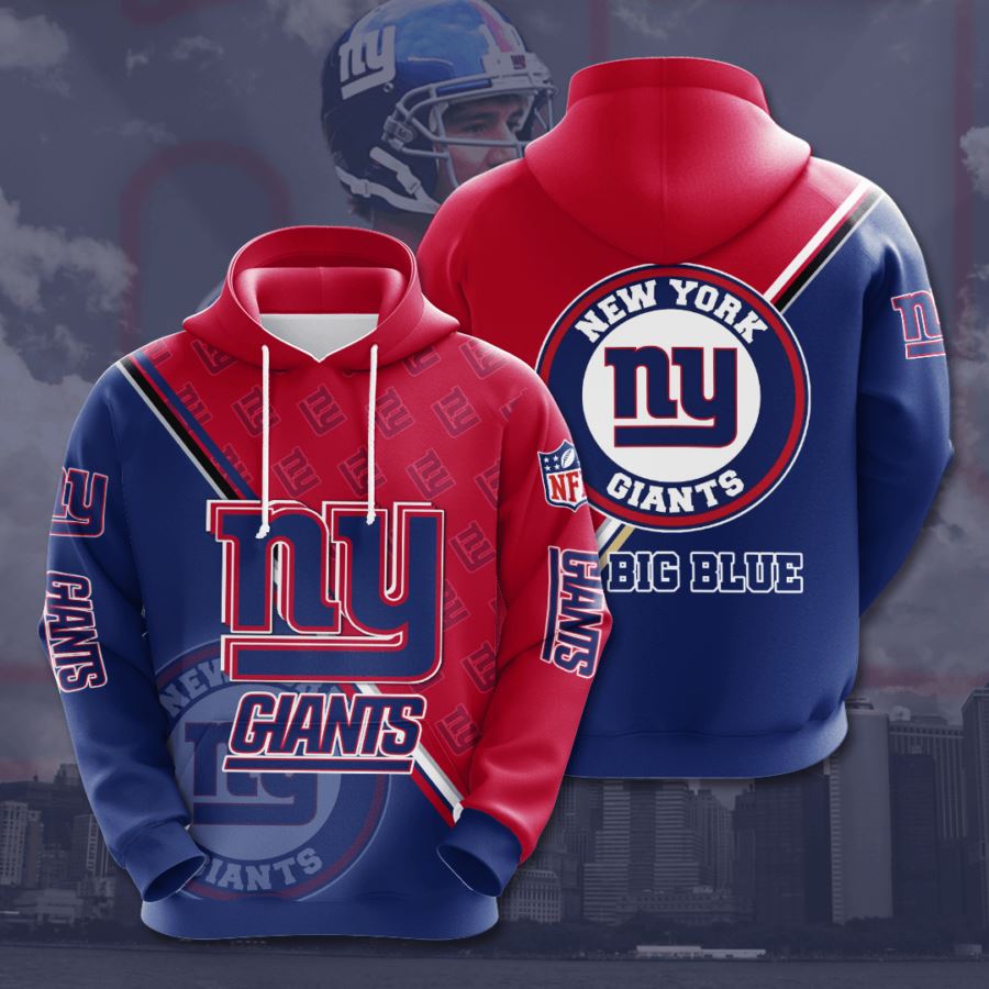 New York Giants Custom Hoodie 3D 3 New York Giants Custom Hoodie 3D