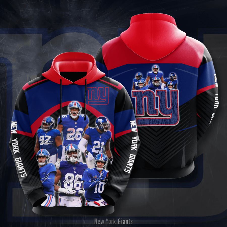New York Giants Custom Hoodie 3D