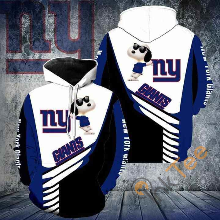 New York Giants Snoopy Hoodie 3d 7 New York Giants Snoopy Hoodie 3d
