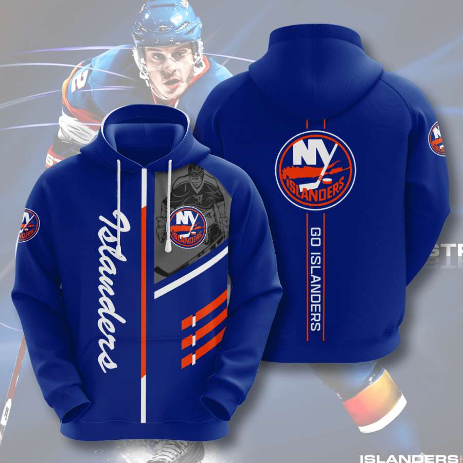 New York Islanders Custom Hoodie 3D 6 New York Islanders Custom Hoodie 3D