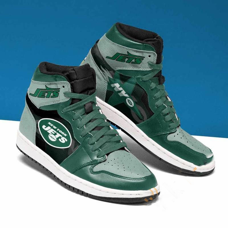 New York Jets Custom Air Jordan Shoes 4 New York Jets Custom Air Jordan Shoes