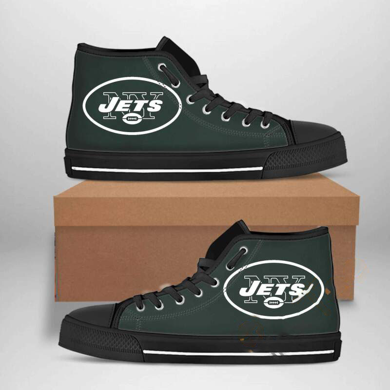 New York Jets Nfl Football High Top Shoes