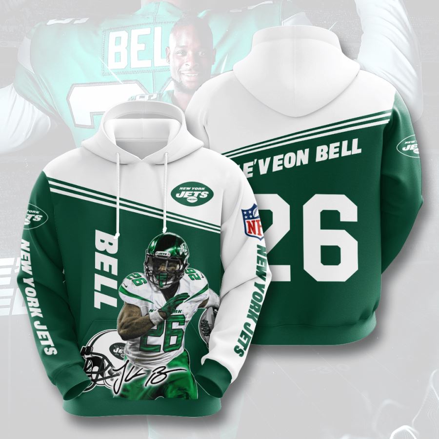 New York Jets Custom Hoodie 3D 10 New York Jets Custom Hoodie 3D