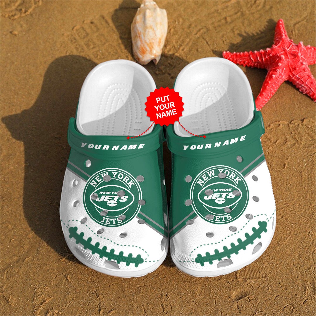 New York Jets Personalized Custom For Nfl Fans Crocs Clog Shoes