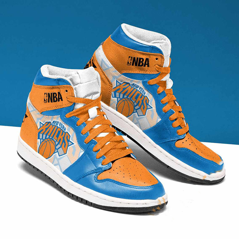 New York Knicks Basketball Team Custom Air Jordan Shoes